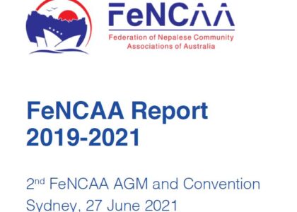 FeNCAA Report 2021 & 2nd  AGM , Sydney